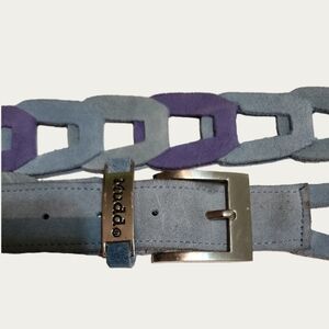 Mudd Blue and Purple Chain-Link Belt